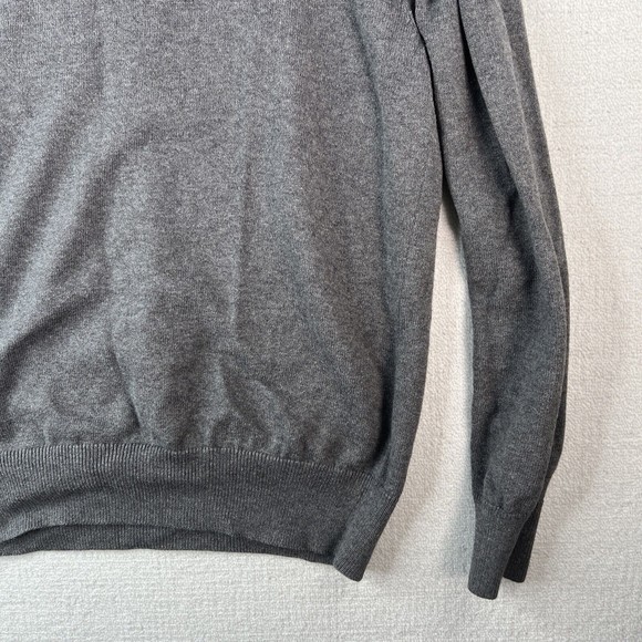 Enro Henley Style Sweater Cotton Cashmere Blend Mens Size Medium Gray - Picture 14 of 15